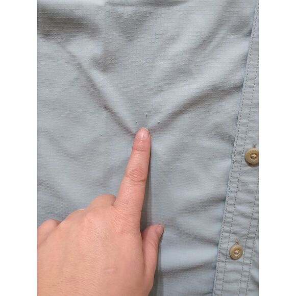 CC Filson Company Short Sleeve Button Up Shirt Men's Size Small Light Green - Picture 5 of 13